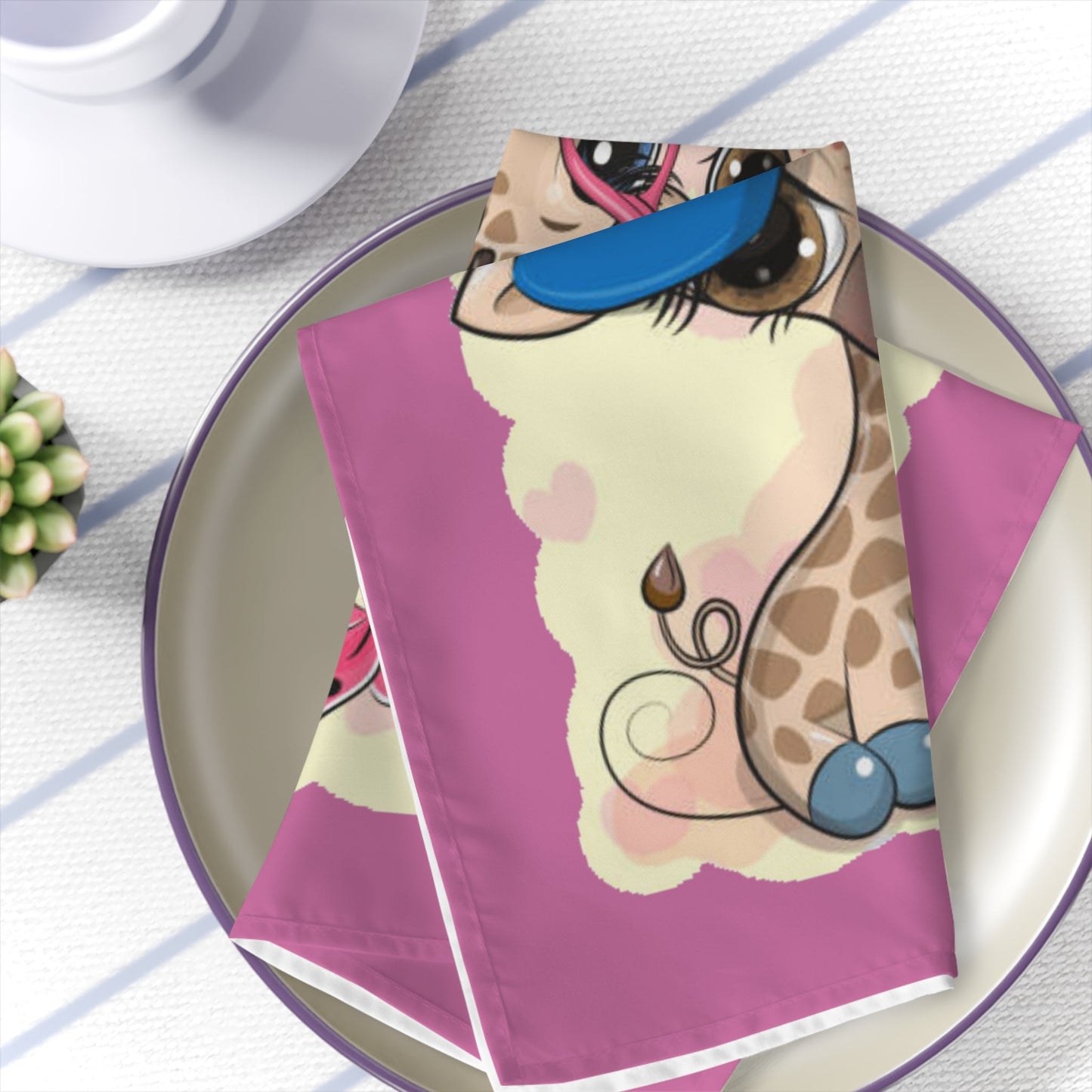 Napkins Couple Giraffe Valentine's Home-clothes-jewelry