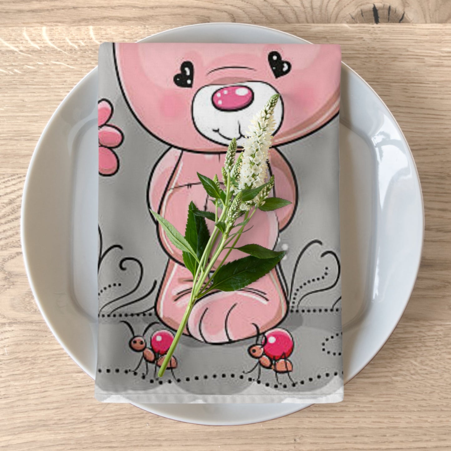 Napkins Pink Rabbit Valentine Home-clothes-jewelry