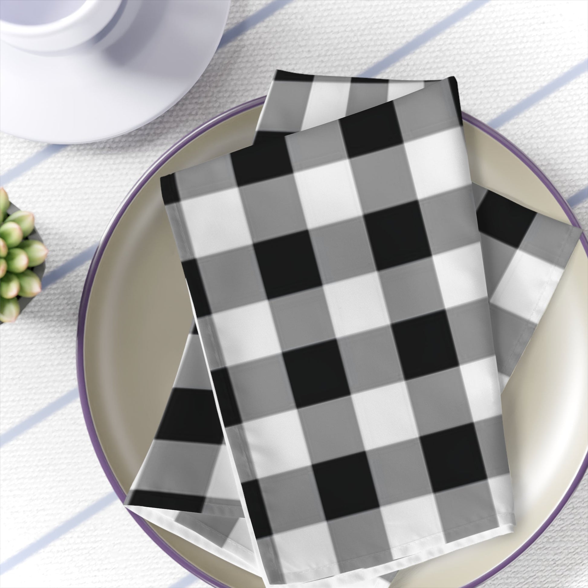 Napkins black and white Home-clothes-jewelry