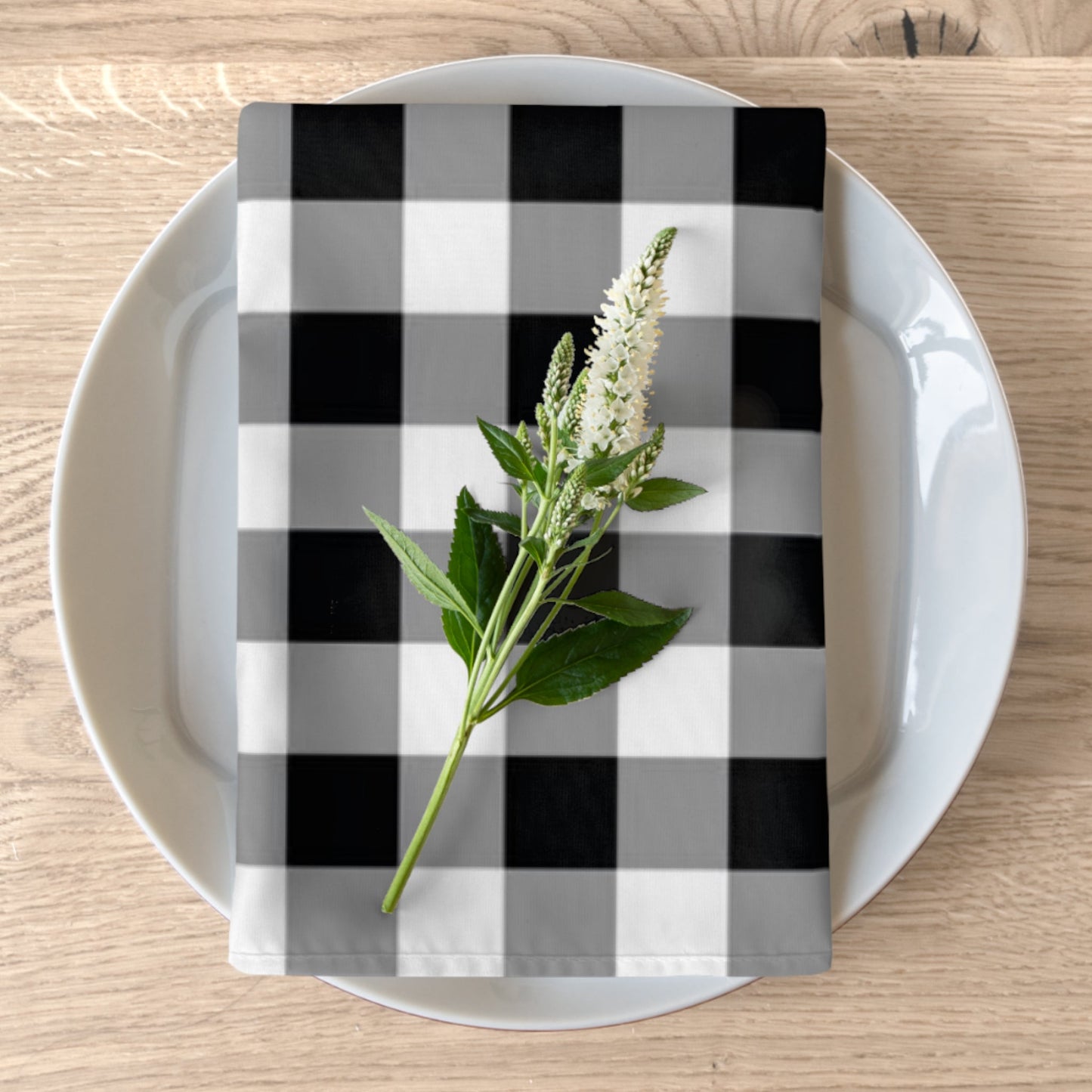 Napkins black and white Home-clothes-jewelry