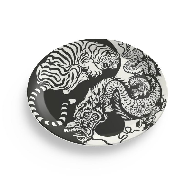 Party Plates ,Tiger and Dragon decoration Home-clothes-jewelry