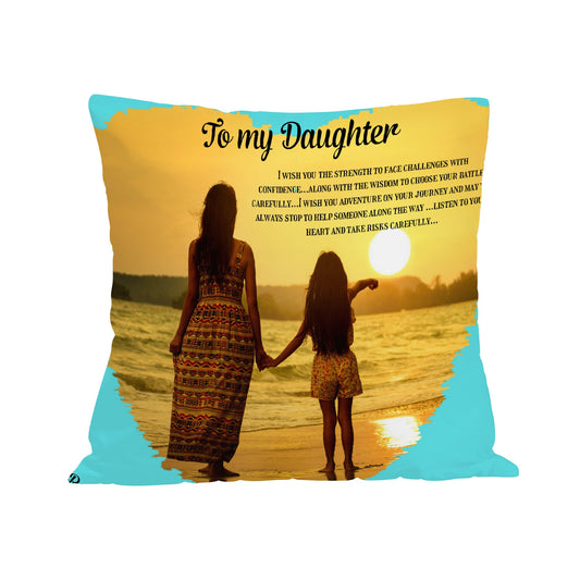 Pillow Cover To my Daughter Home-clothes-jewelry