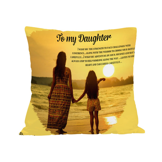 Pillow Cover To my Daughter Home-clothes-jewelry