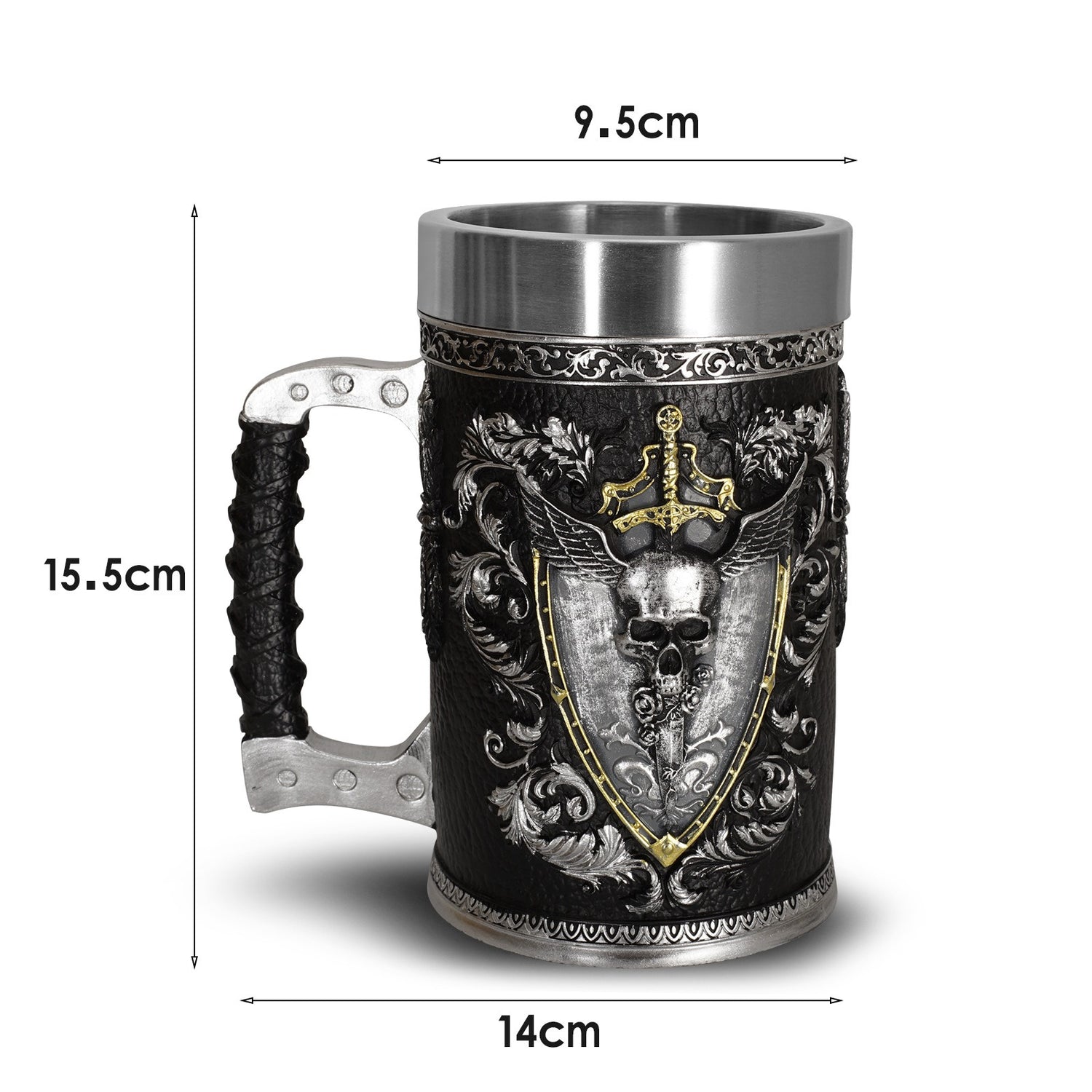 Pirate Beer Cup Large Water Cup Stainless Steel Cup Home-clothes-jewelry