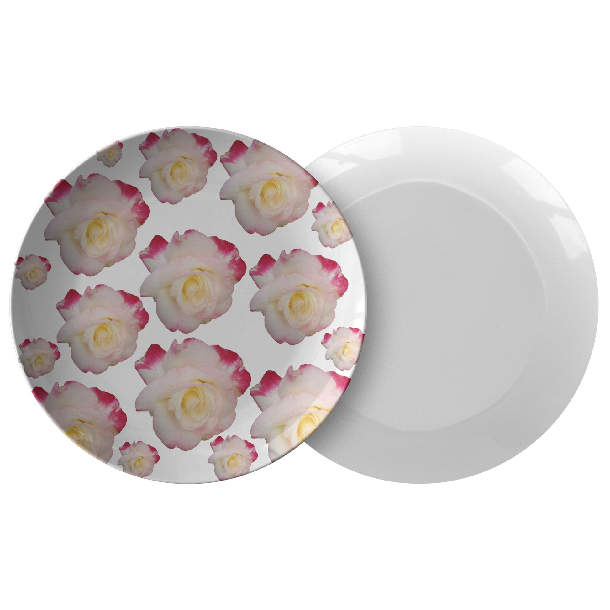 Plate with roses Home-clothes-jewelry