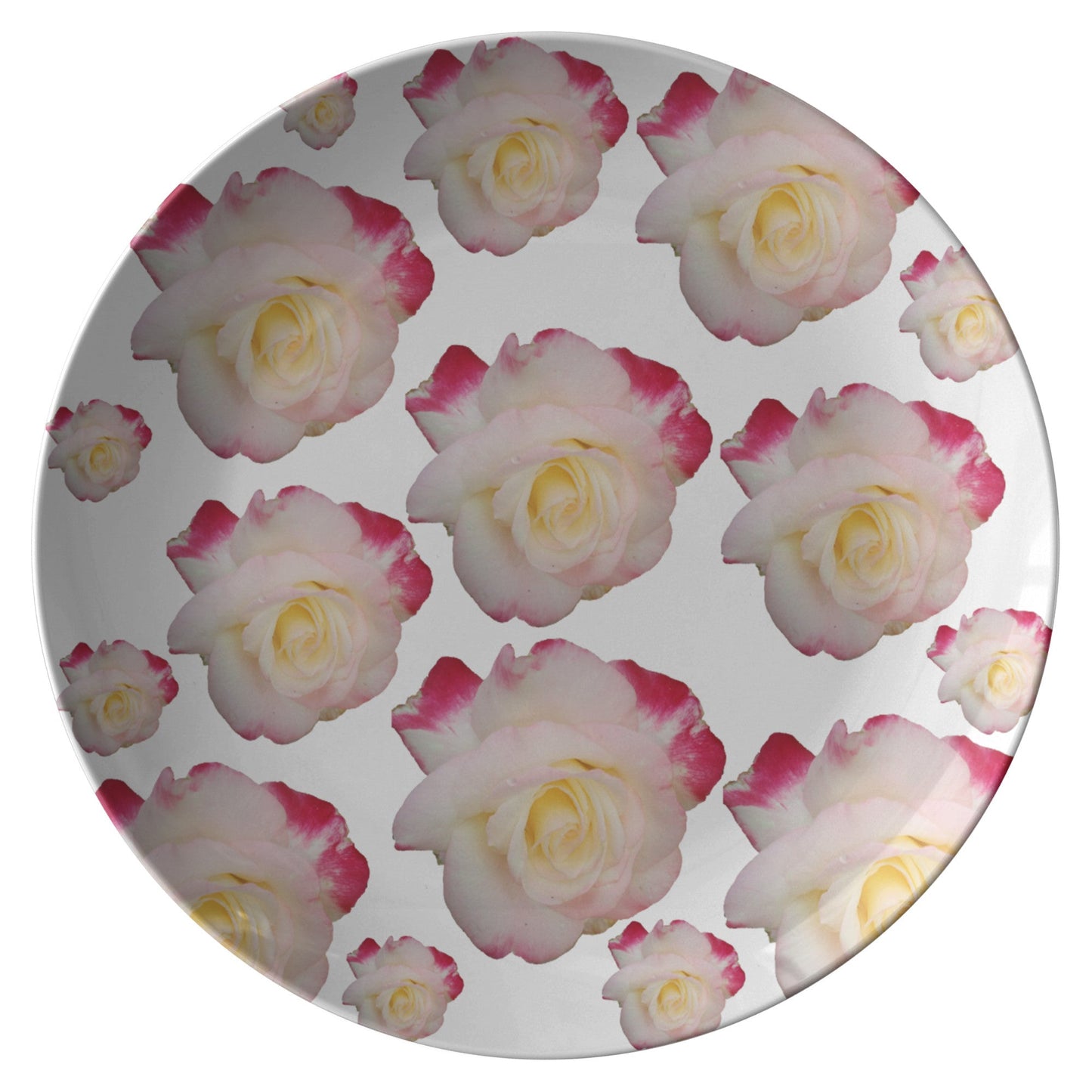 Plate with roses Home-clothes-jewelry