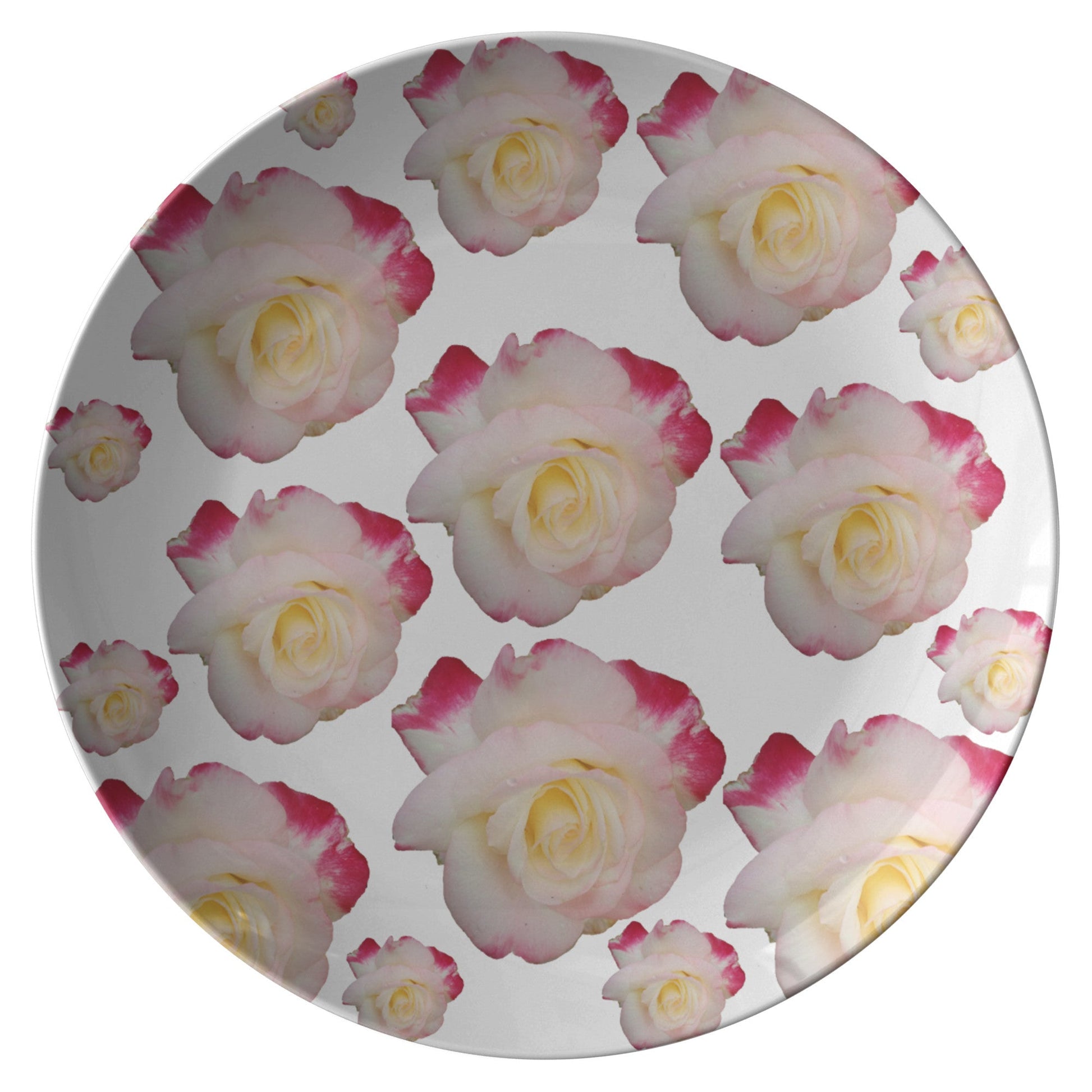 Plate with roses Home-clothes-jewelry