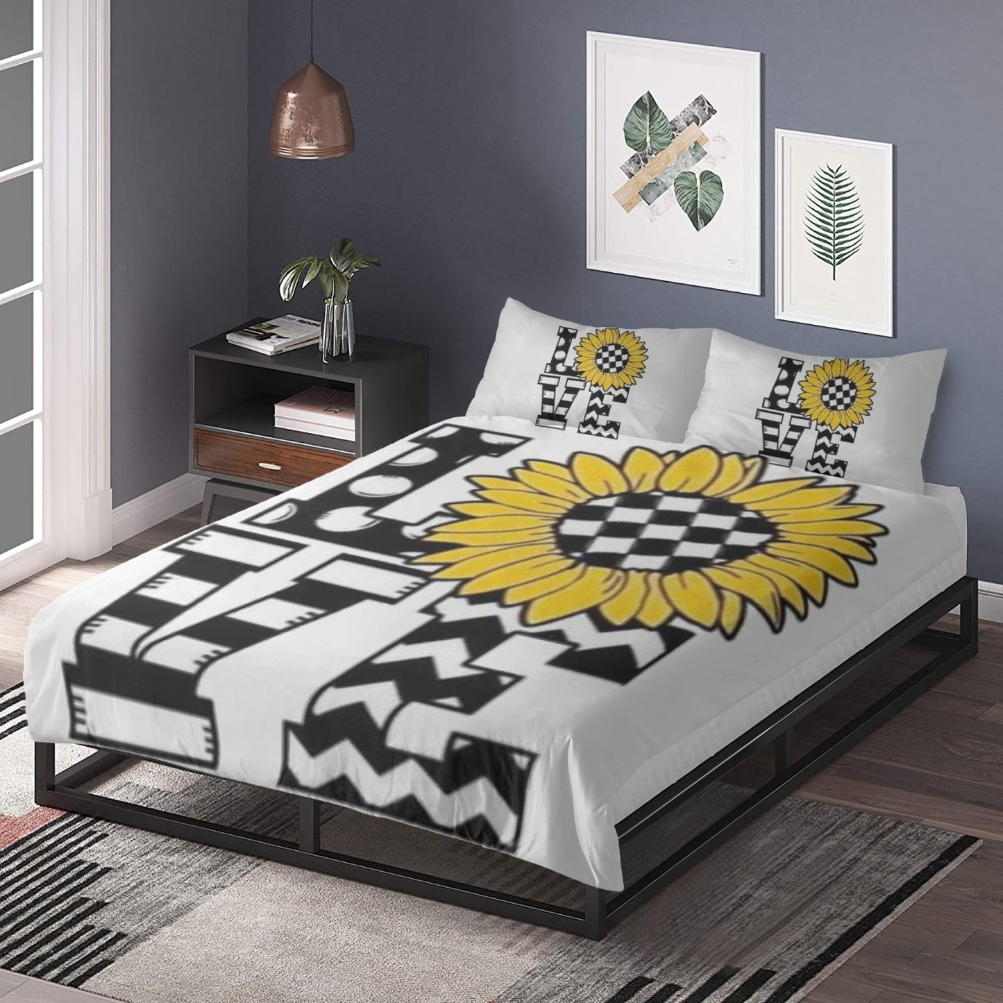 Polyester Bedding Set Love Home-clothes-jewelry