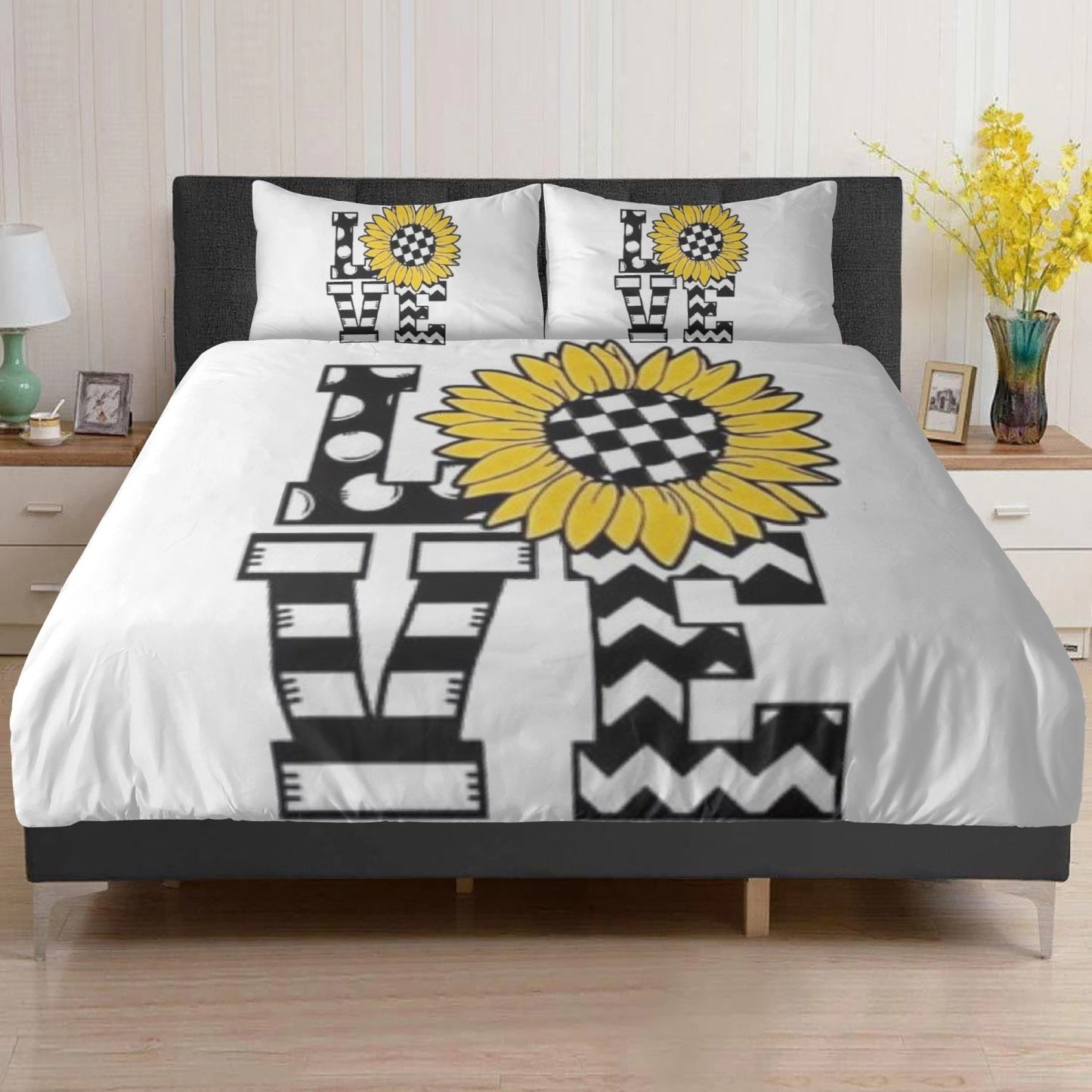 Polyester Bedding Set Love Home-clothes-jewelry