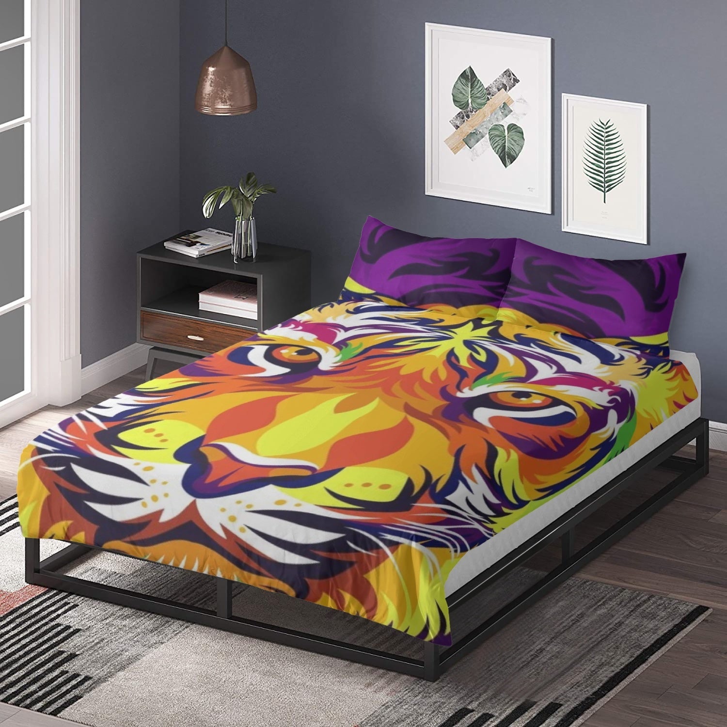 Polyester Bedding Set Tiger in colors Home-clothes-jewelry