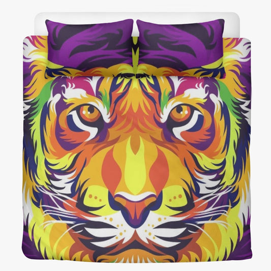 Polyester Bedding Set Tiger in colors Home-clothes-jewelry