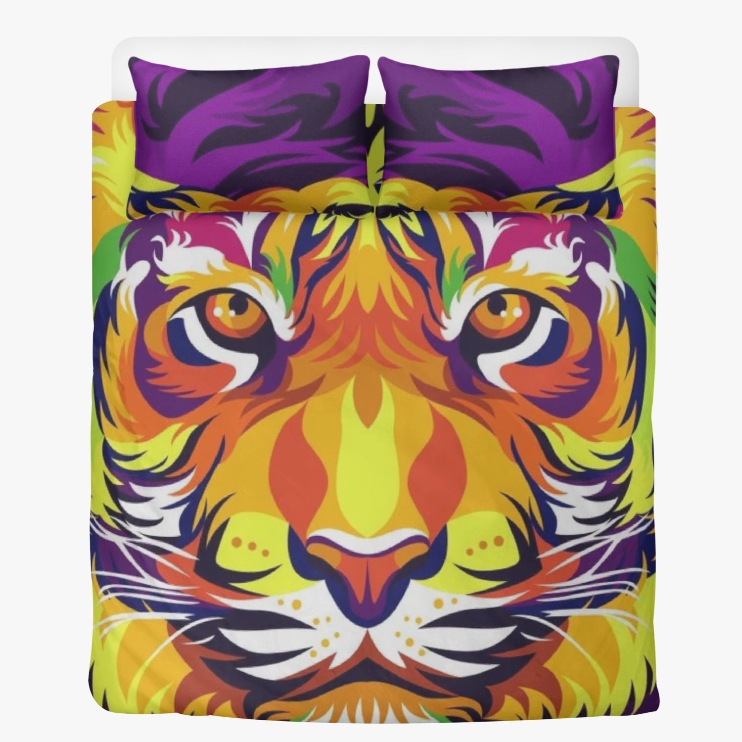 Polyester Bedding Set Tiger in colors Home-clothes-jewelry