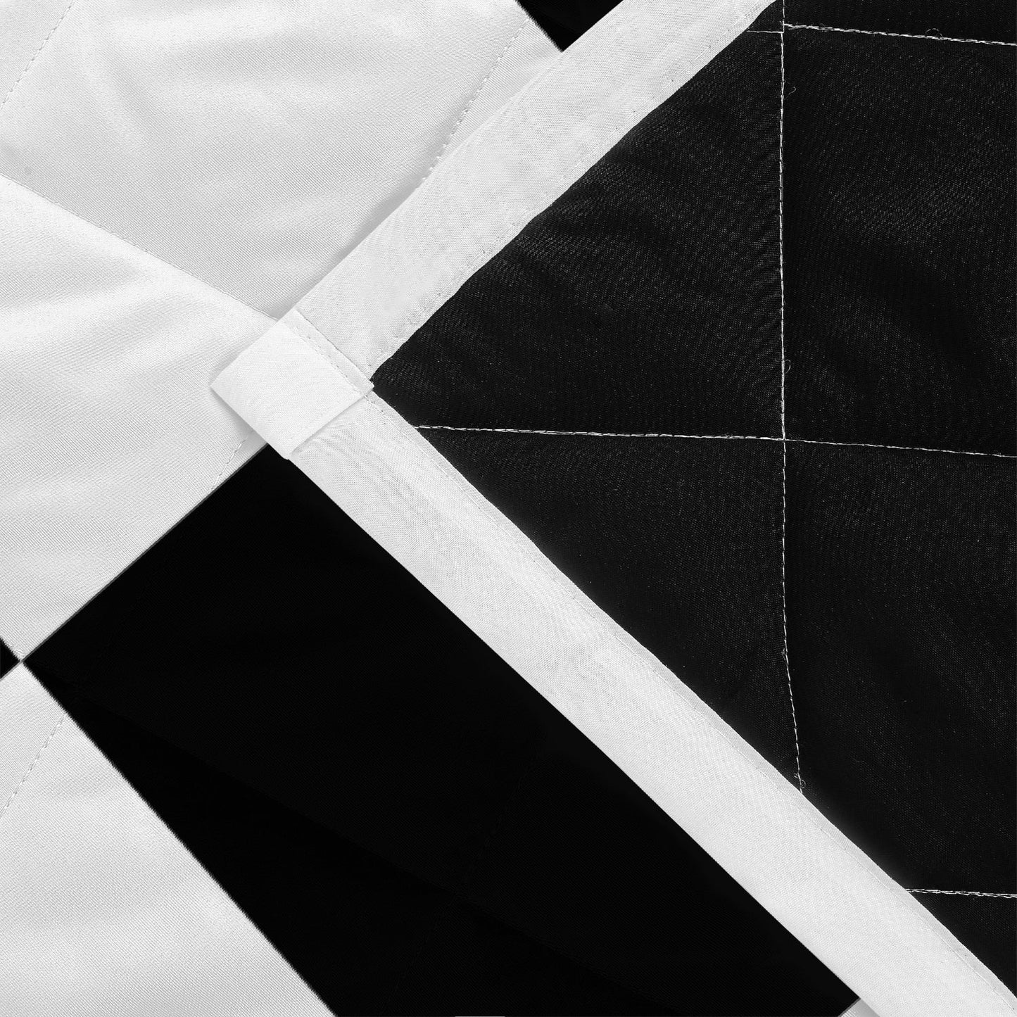 Polyester Quilt Bed Set black and white Home-clothes-jewelry