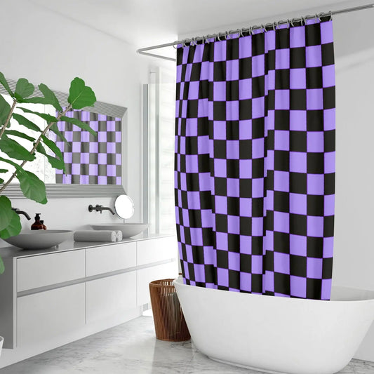 Quick-drying Shower Curtain Black Purple Home-clothes-jewelry