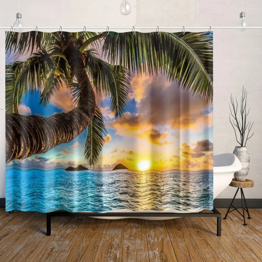 Quick-drying Shower Curtain Sunset Home-clothes-jewelry