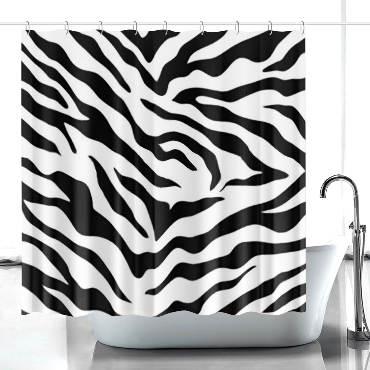 Quick-drying Shower Curtain Zebra Home-clothes-jewelry