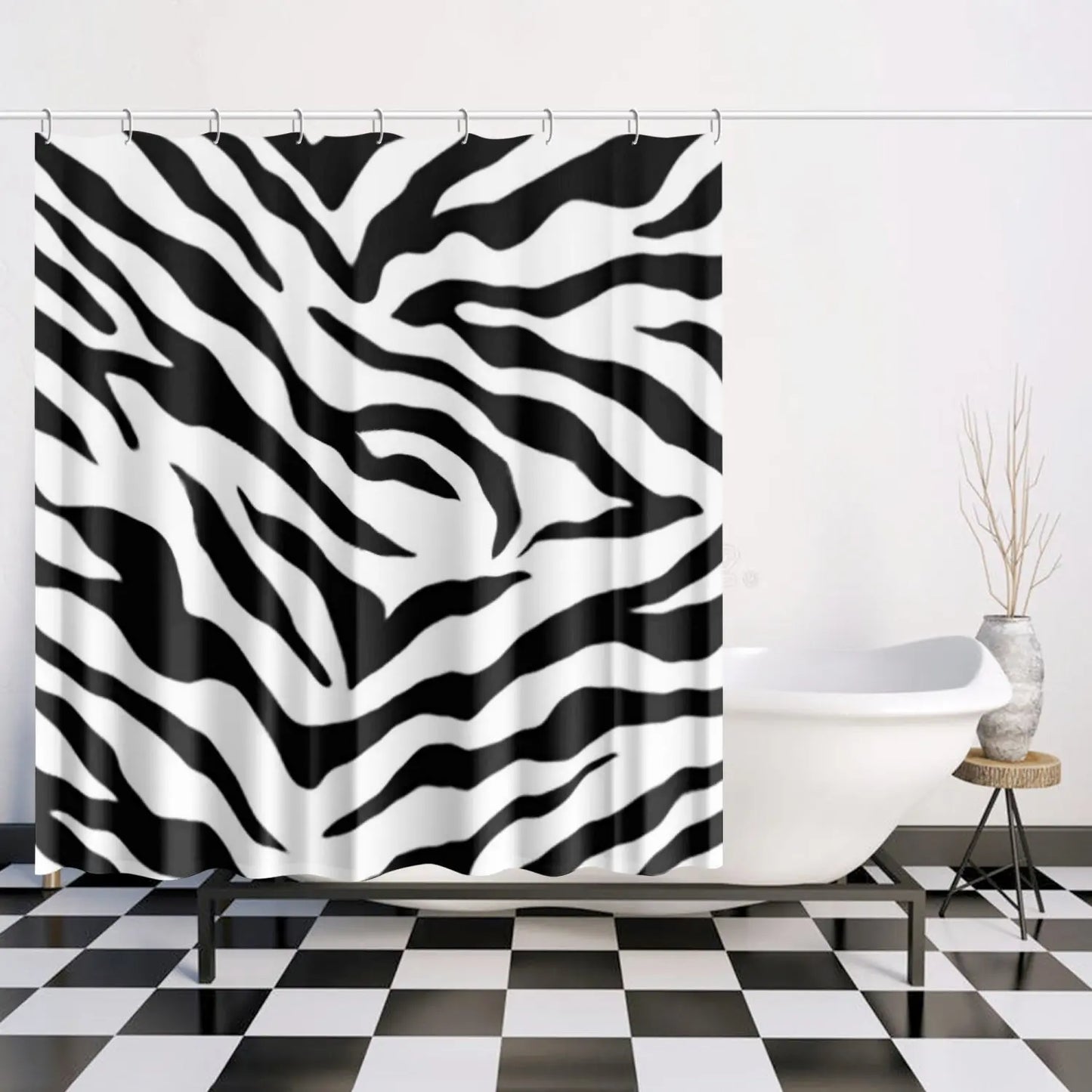 Quick-drying Shower Curtain Zebra Home-clothes-jewelry