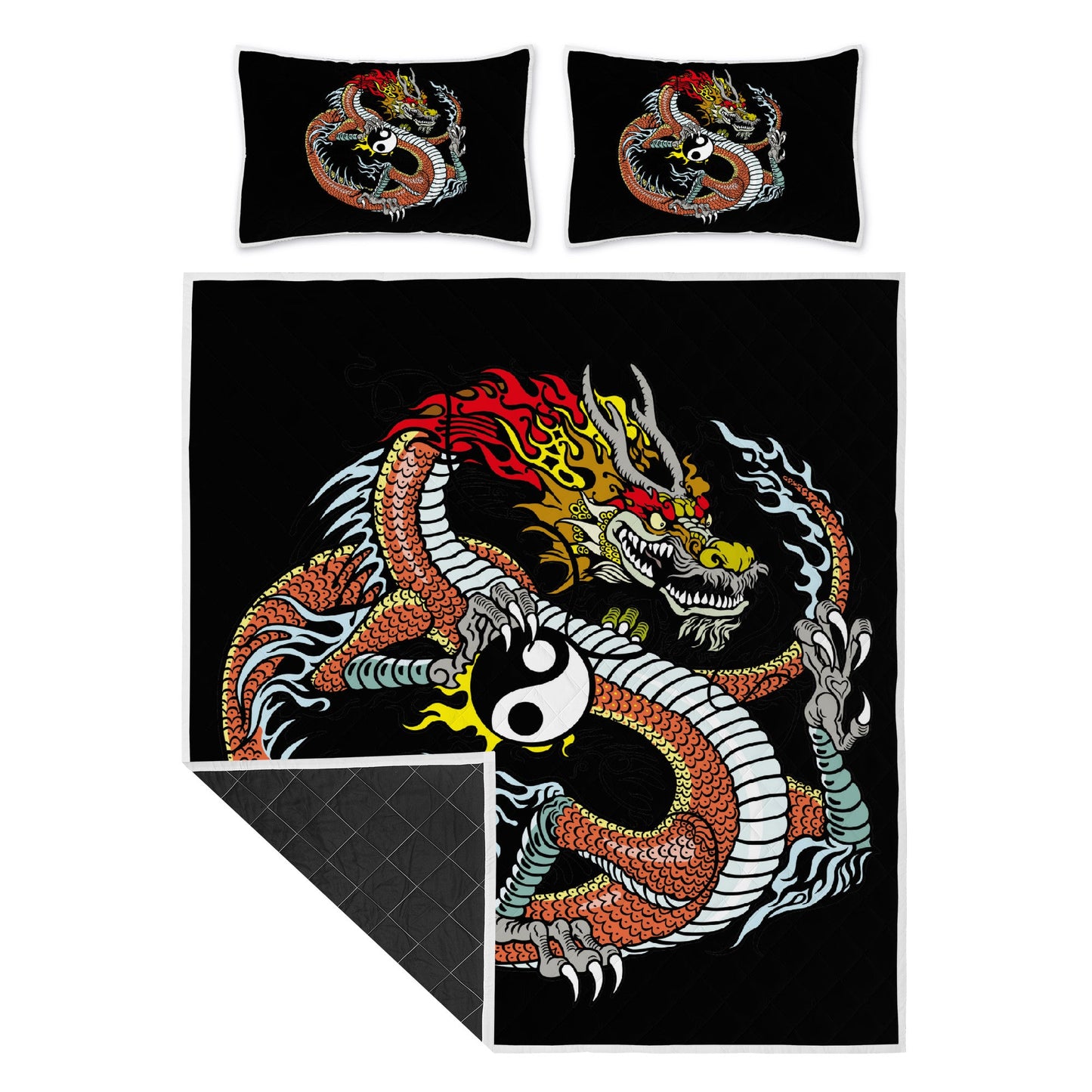 Quilt Bed Sets Dragon and Tiger Home-clothes-jewelry