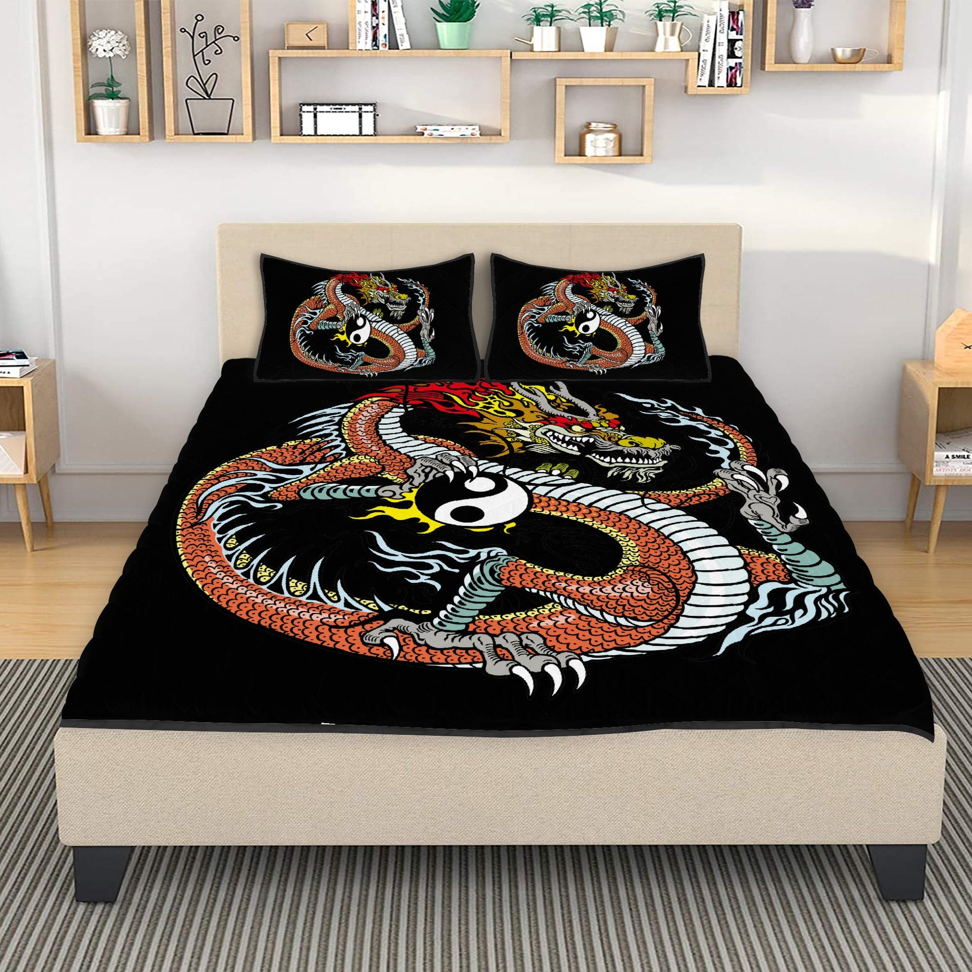 Quilt Bed Sets Dragon and Tiger Home-clothes-jewelry