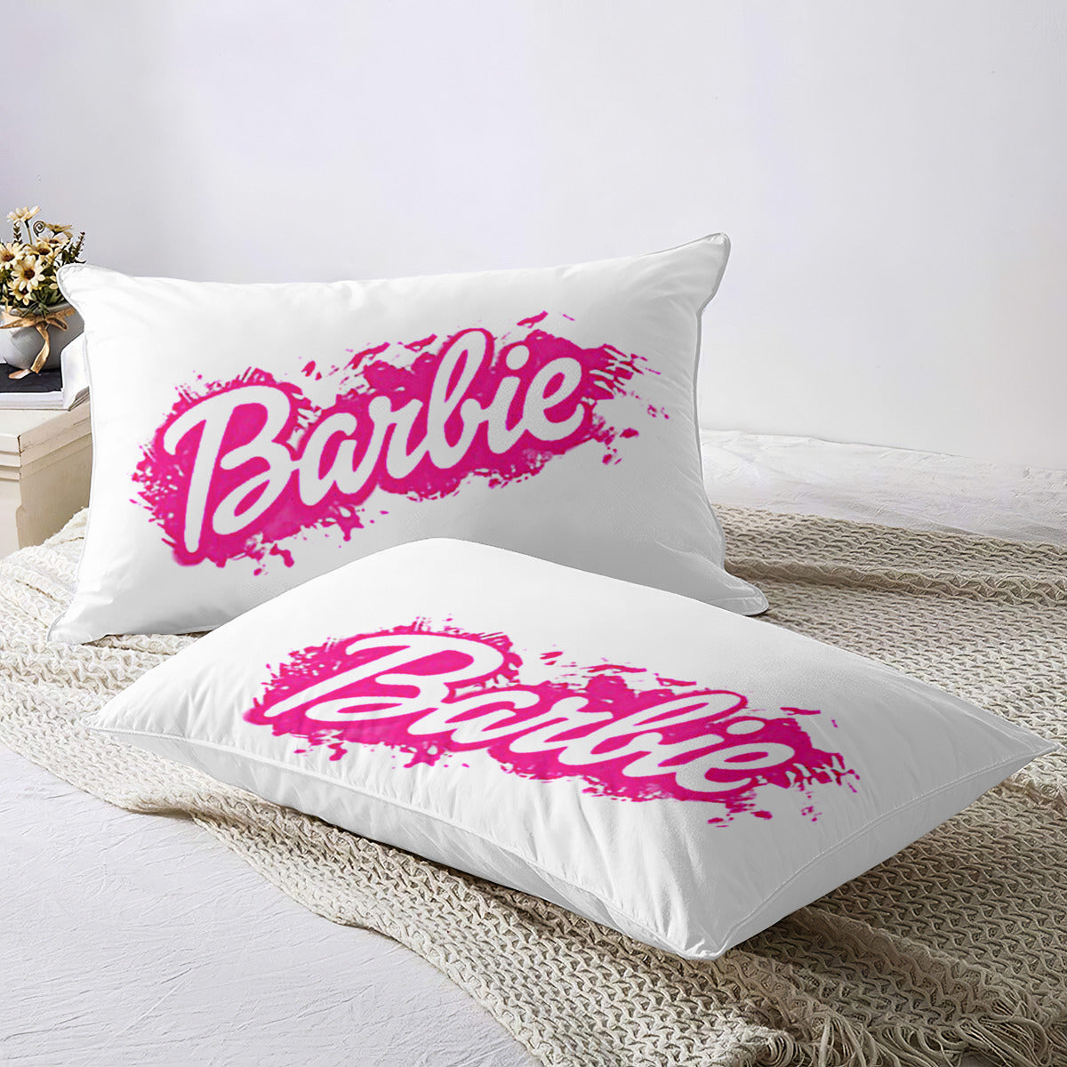 Quilt Cover Four-Piece Set (Double-Sided Printing) | Polyester - barbie Home-clothes-jewelry