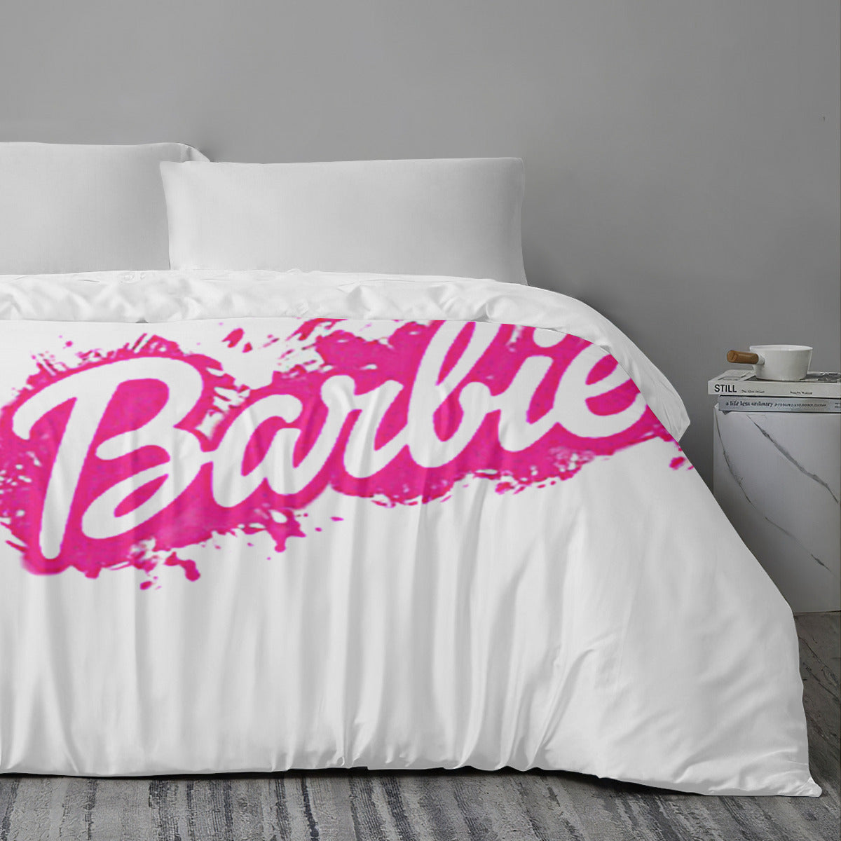 Quilt Cover Four-Piece Set (Double-Sided Printing) | Polyester - barbie Home-clothes-jewelry