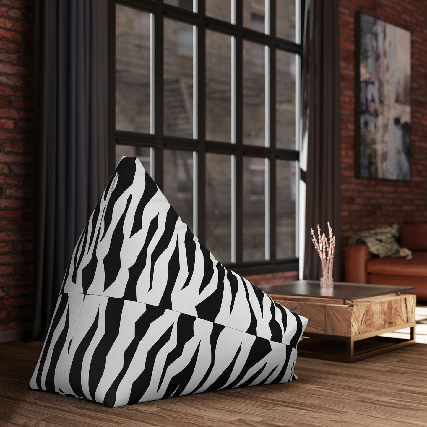 Roaring Style: Unleash Your Home's Wild Side with a Tiger-Print Bean Bag Chair Cover Home-clothes-jewelry