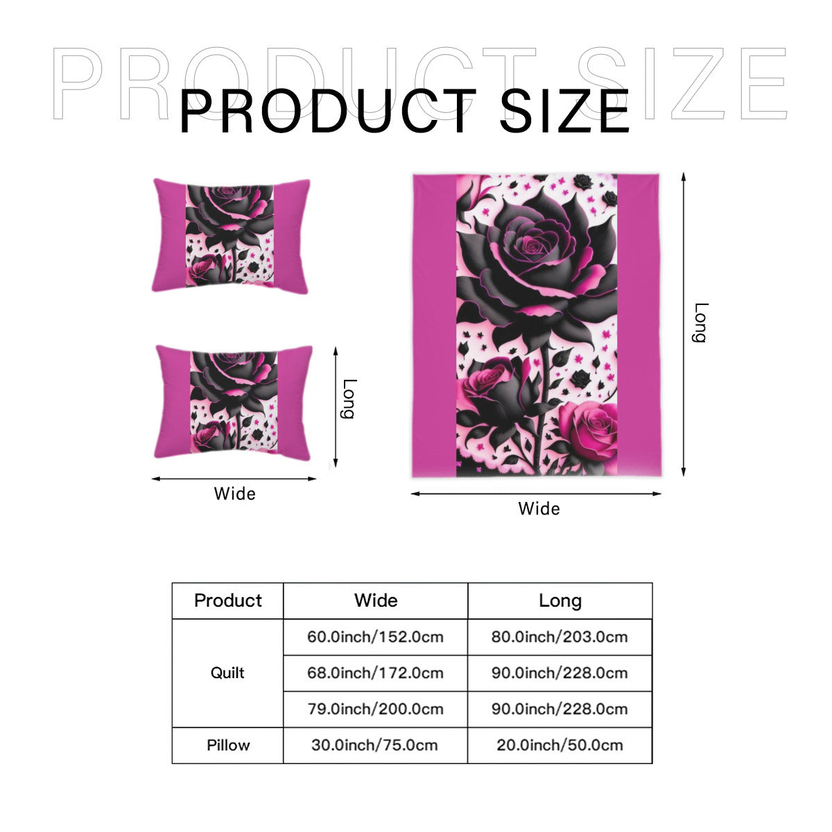 Roses purple Bedding Set Home-clothes-jewelry