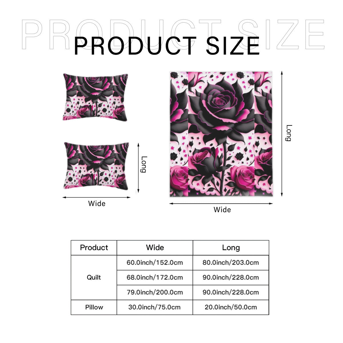 Roses purple Bedding Set Home-clothes-jewelry