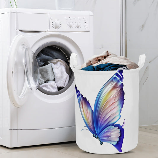 Round Laundry Basket Butterfly Home-clothes-jewelry