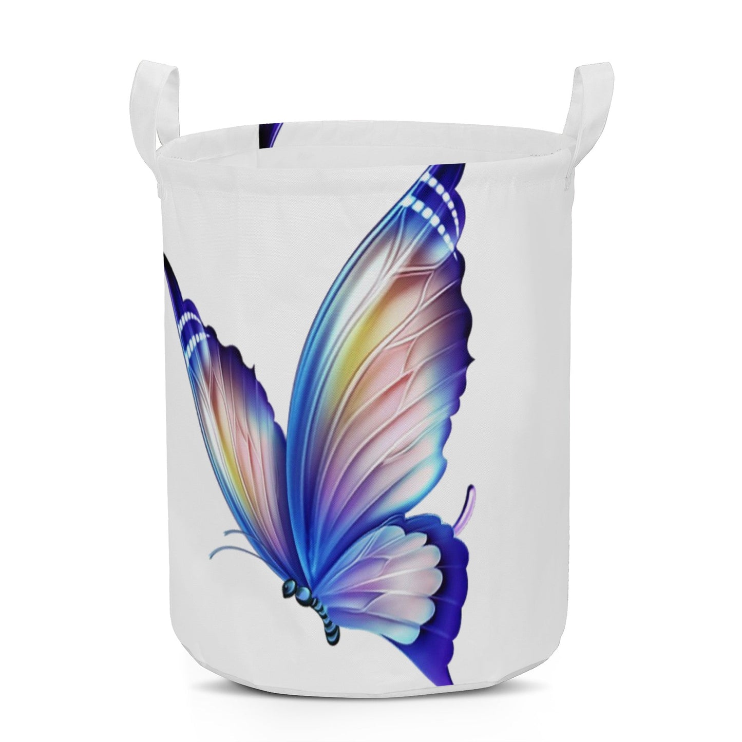 Round Laundry Basket Butterfly Home-clothes-jewelry