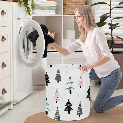 Round Laundry Basket Christmas trees Home-clothes-jewelry