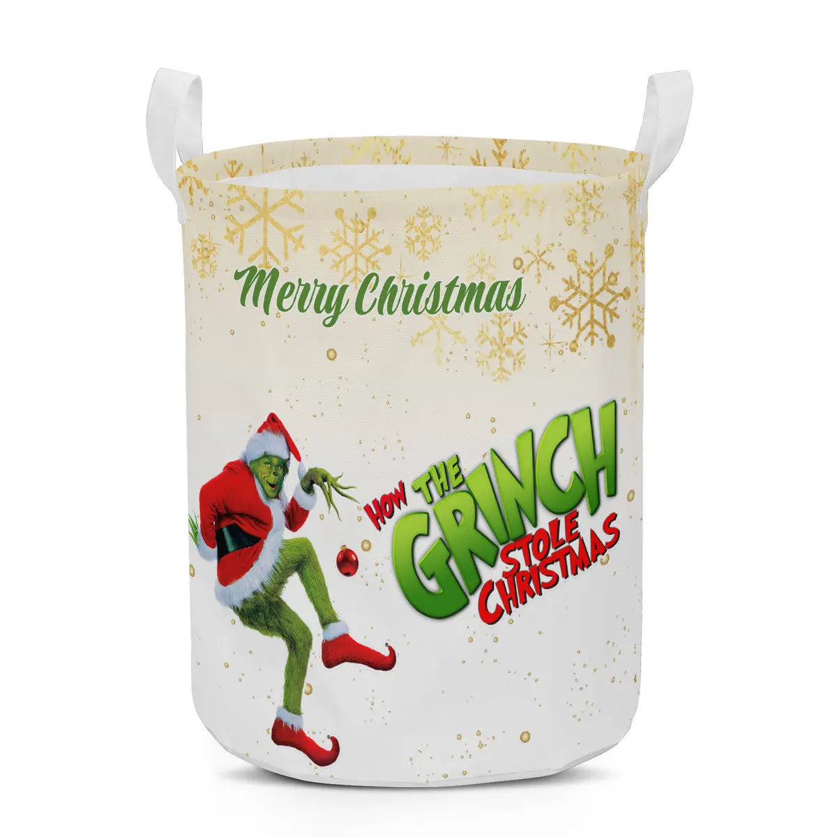 Round Laundry Basket How the Grinch stole Christmas Home-clothes-jewelry