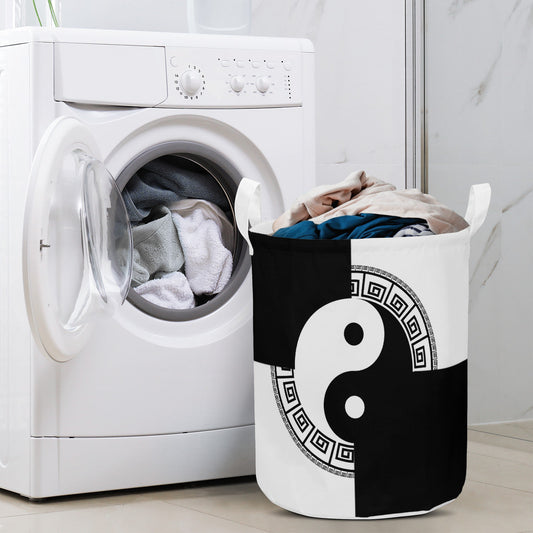 Round Laundry Basket Yin yang Home-clothes-jewelry