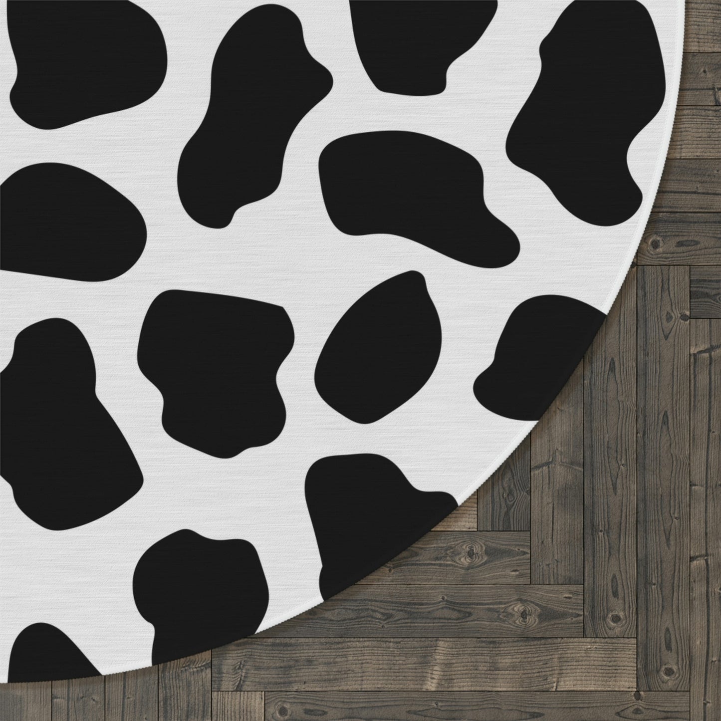 Round Rug Cow print Home-clothes-jewelry