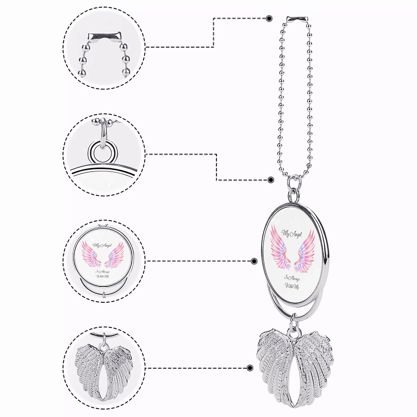 SD_S2 Car Pendant - Silver Home-clothes-jewelry