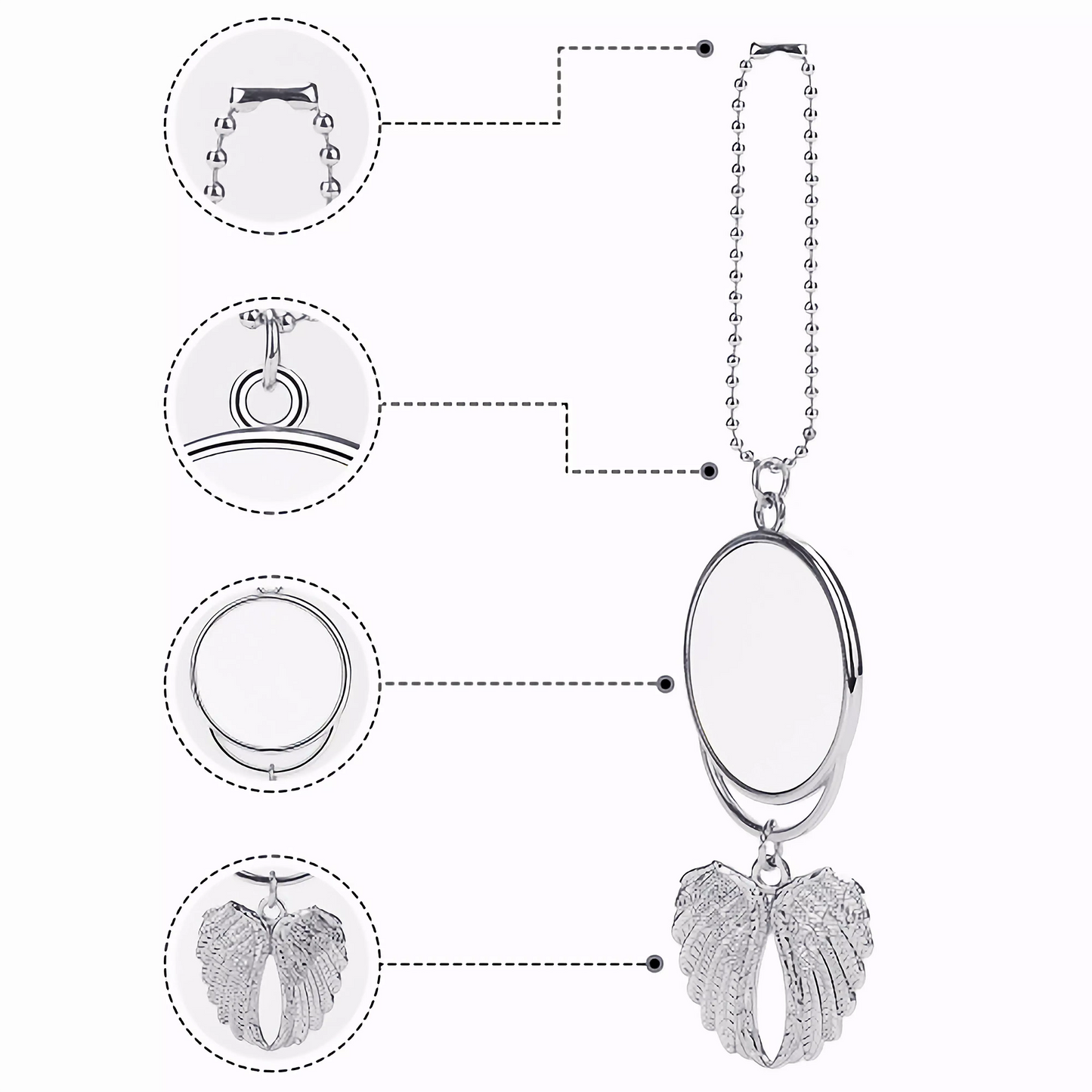 SD_S2 Car Pendant - Silver Home-clothes-jewelry