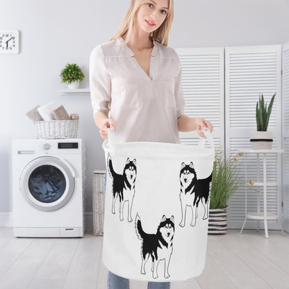 SF_D98 Round Laundry Basket Husky Home-clothes-jewelry