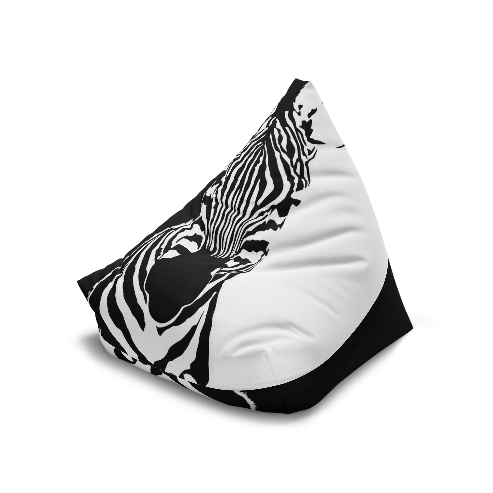 Safari Chic: Transform Your Bean Bag Chair with a Zebra Print Cover! Home-clothes-jewelry