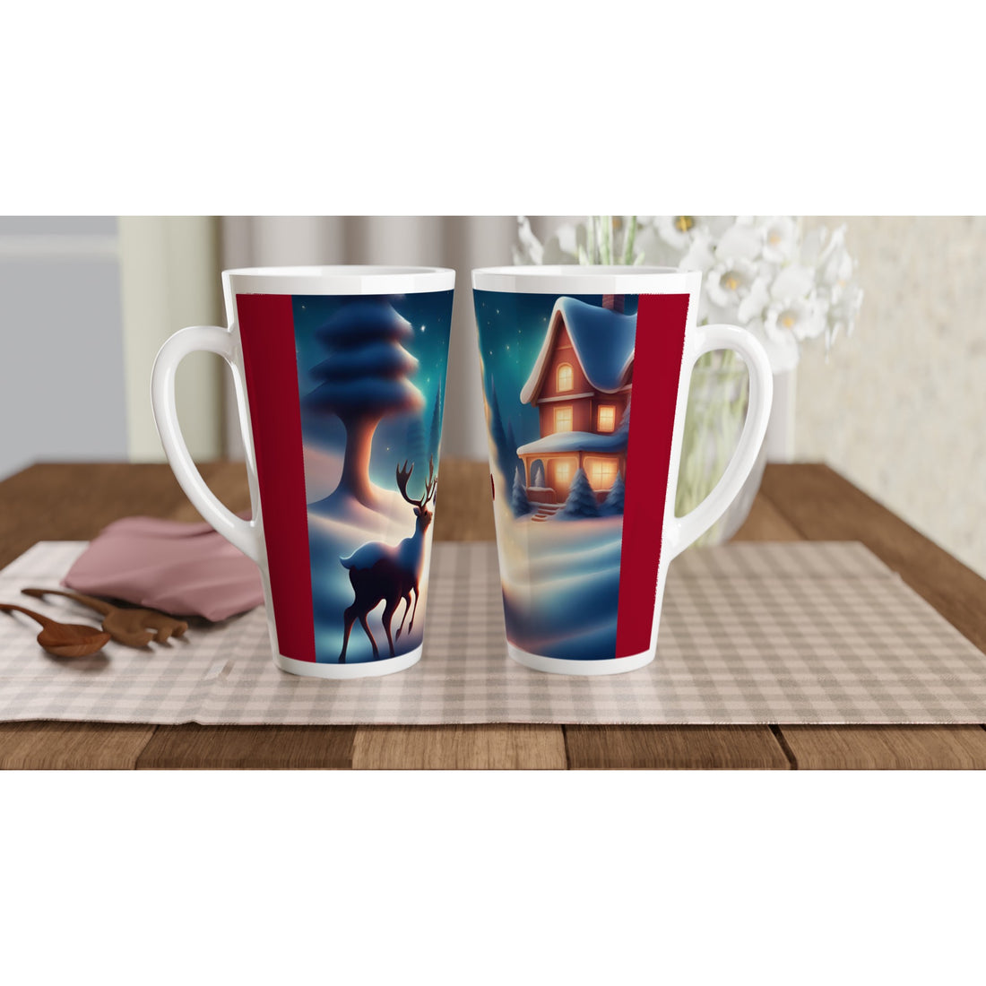 Santa Claus and Rudolf Ceramic Mug Home-clothes-jewelry