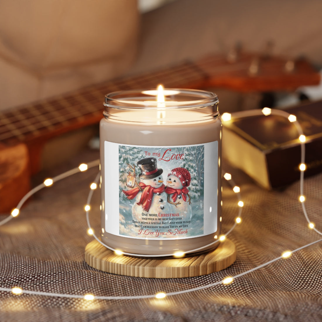 Scented Soy Candle, Christmas decoration I love you so much Home-clothes-jewelry