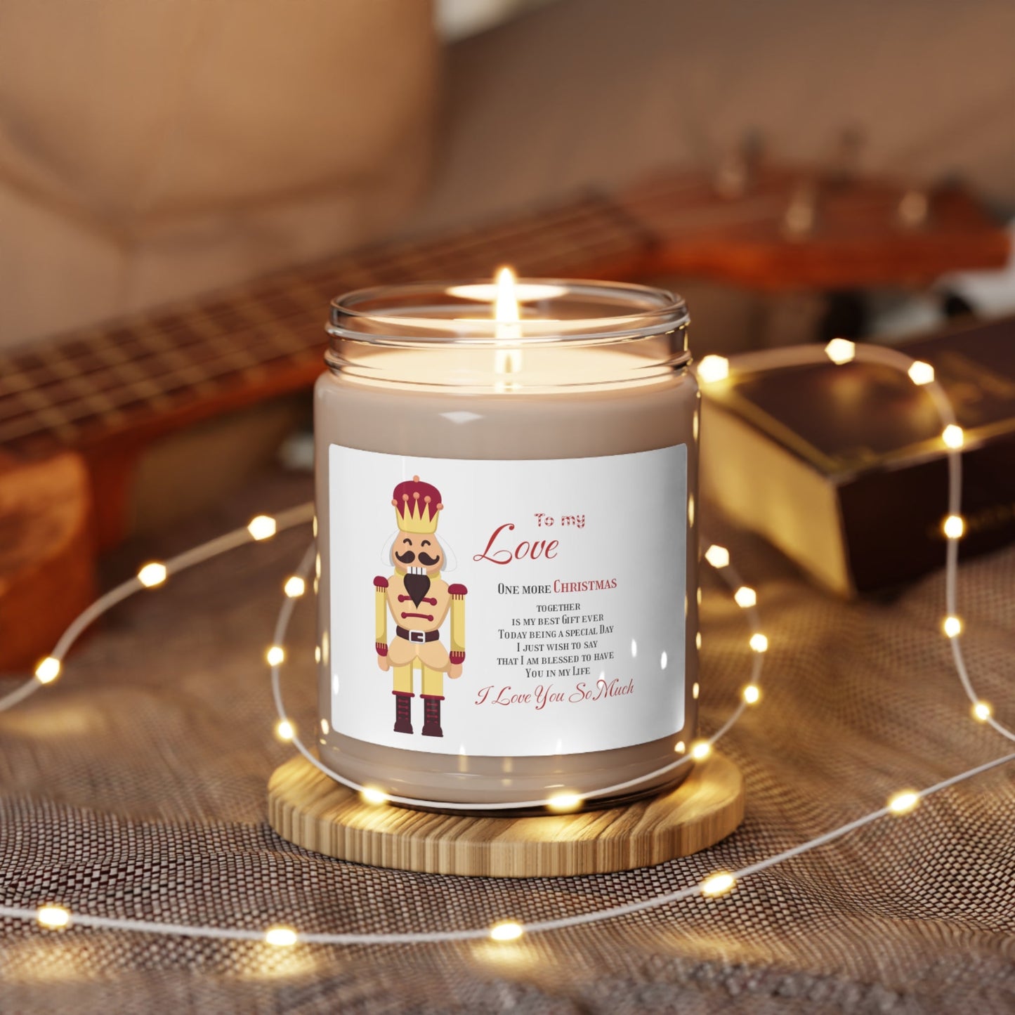 Scented Soy Candle Christmas decoration Nutcracker, I love You so much Home-clothes-jewelry