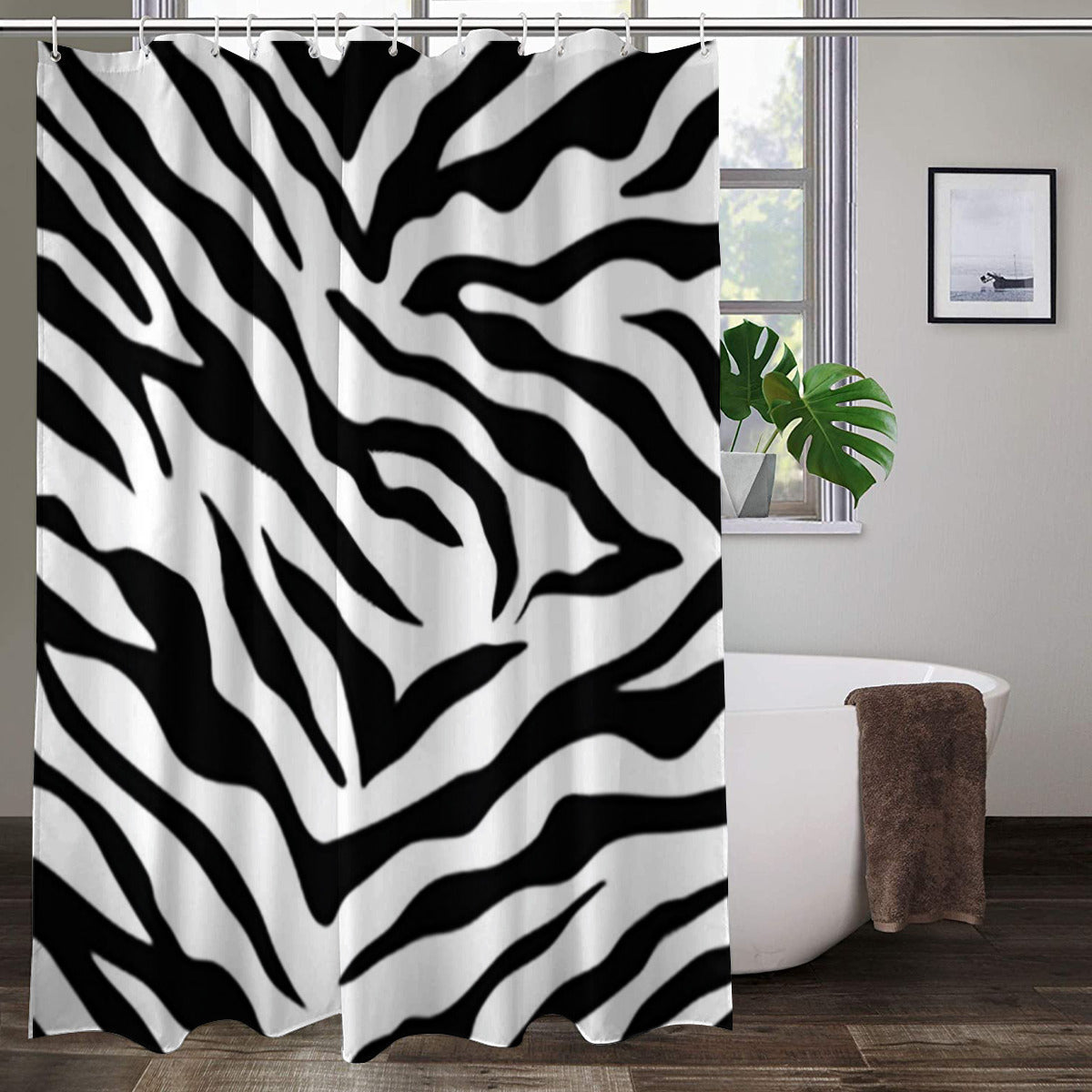 Shower Curtain Zebra, Tiger decoration Home-clothes-jewelry