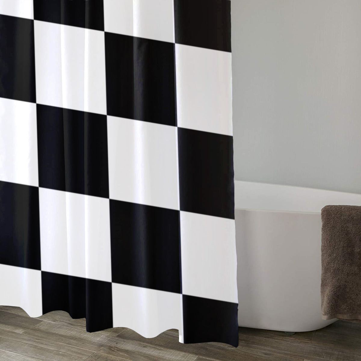 Shower Curtain black and white Home-clothes-jewelry