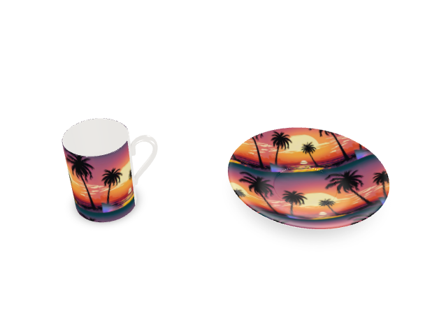 Cup And Saucer Sunset