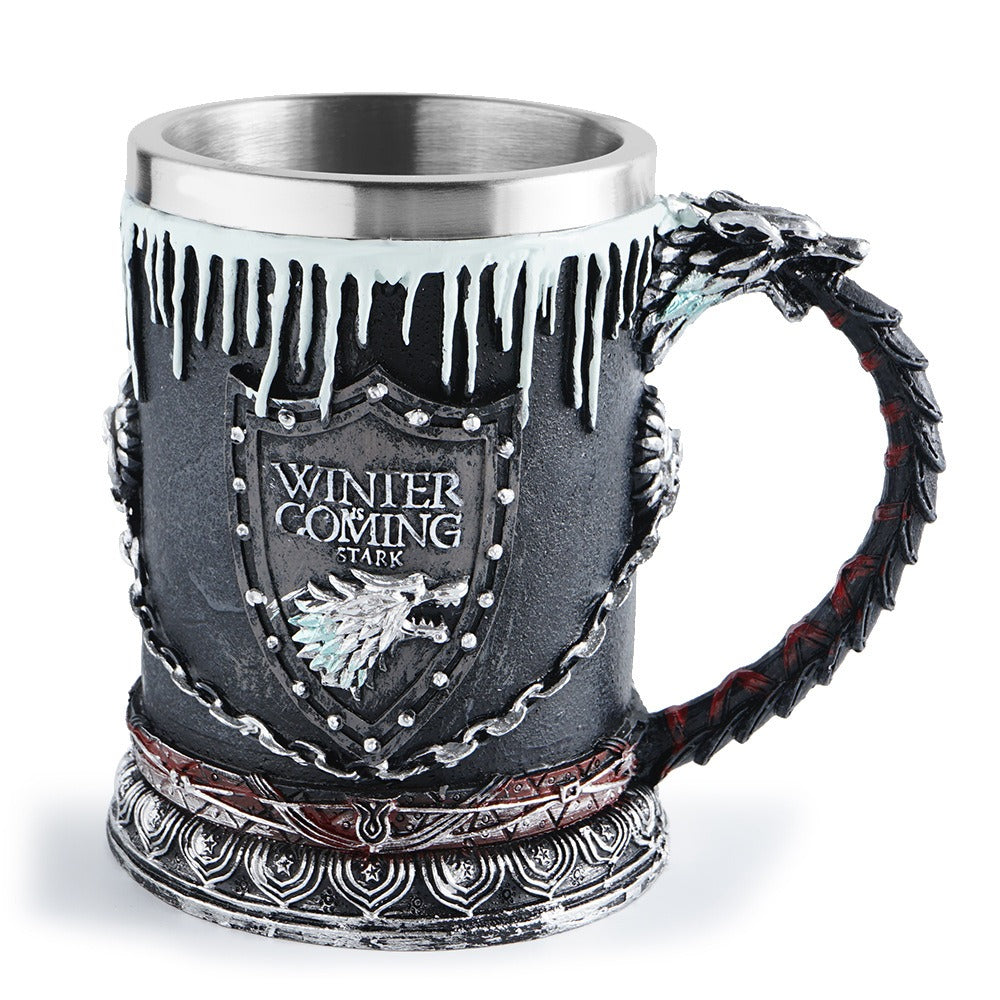 Song of Ice and Fire Mug Beer Cup Stainless Steel Whiskey Cup Home-clothes-jewelry
