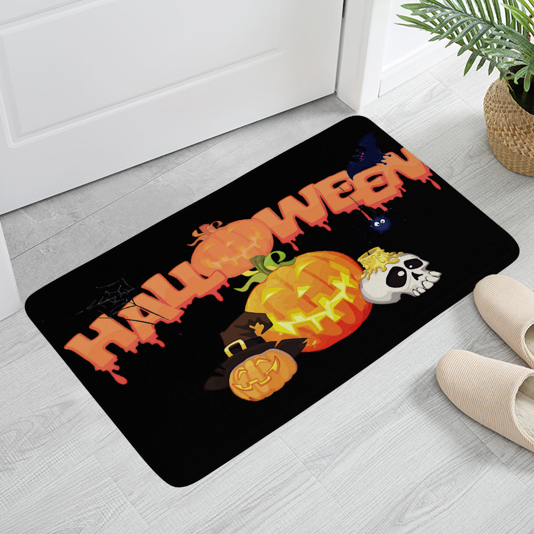 Spookify Your Entryway with Hauntingly Chic Doormat Halloween Decor Home-clothes-jewelry