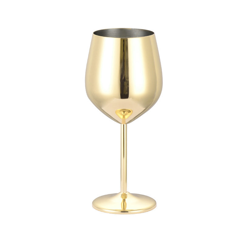 Stainless Steel Red Wine Glass Tall Glass Champagne Glass 500ML Home-clothes-jewelry
