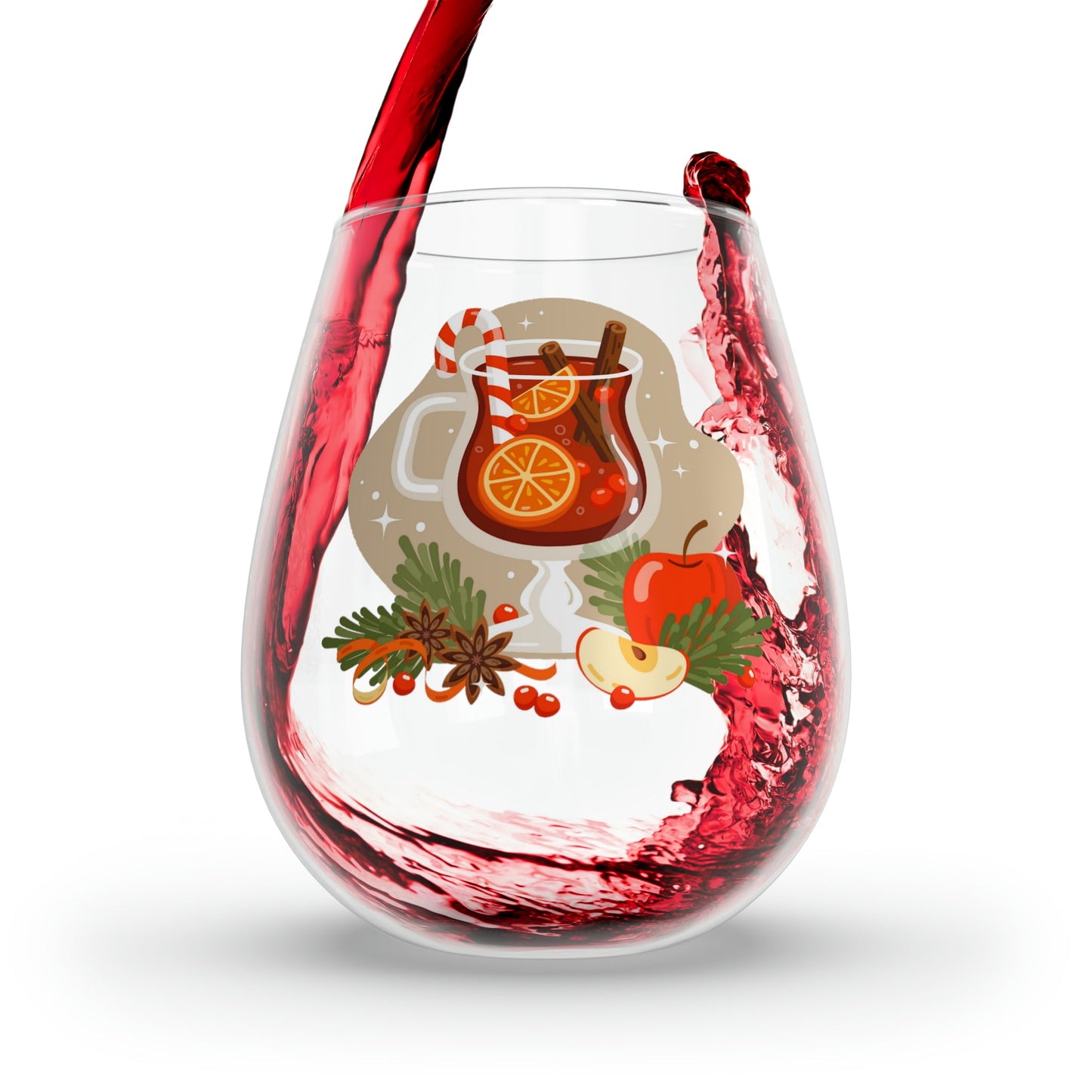 Stemless Wine Glass, 11.75oz Christmas drink Home-clothes-jewelry