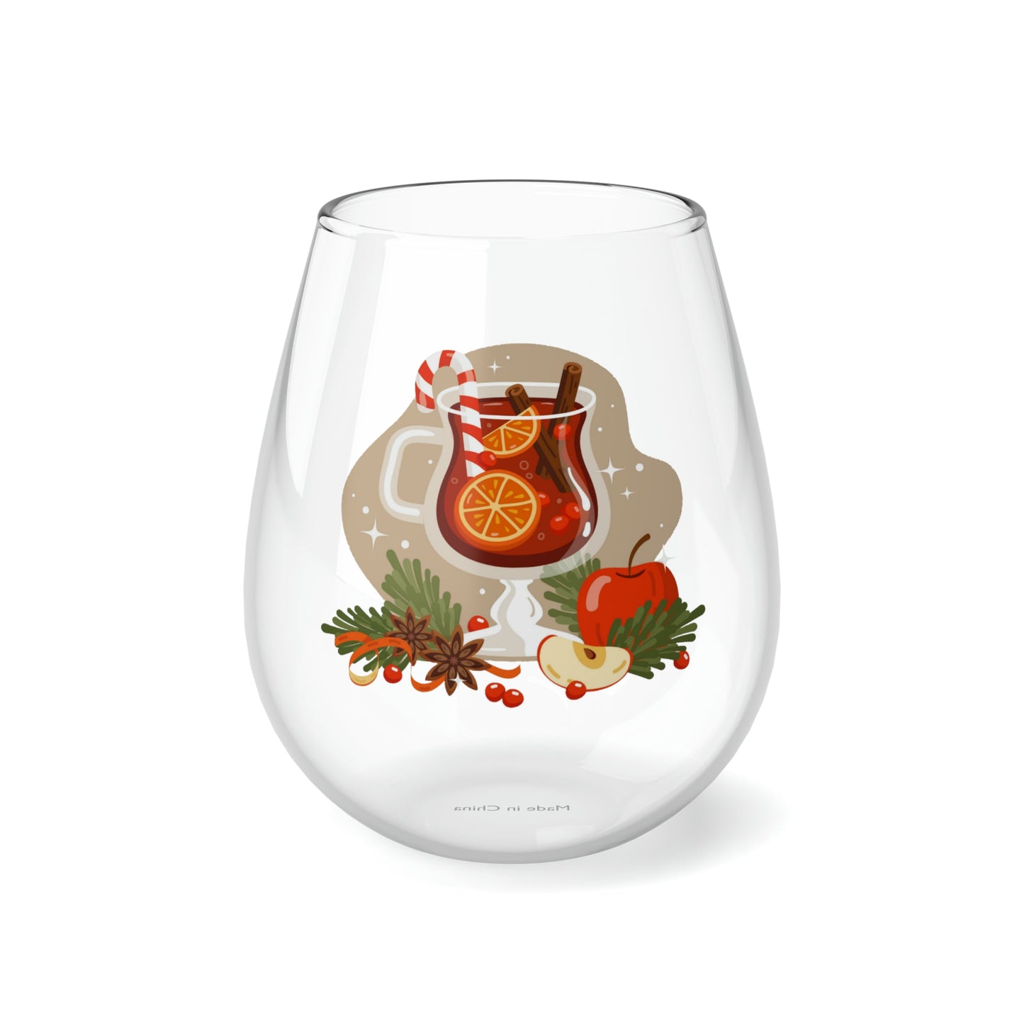 Stemless Wine Glass, 11.75oz Christmas drink Home-clothes-jewelry