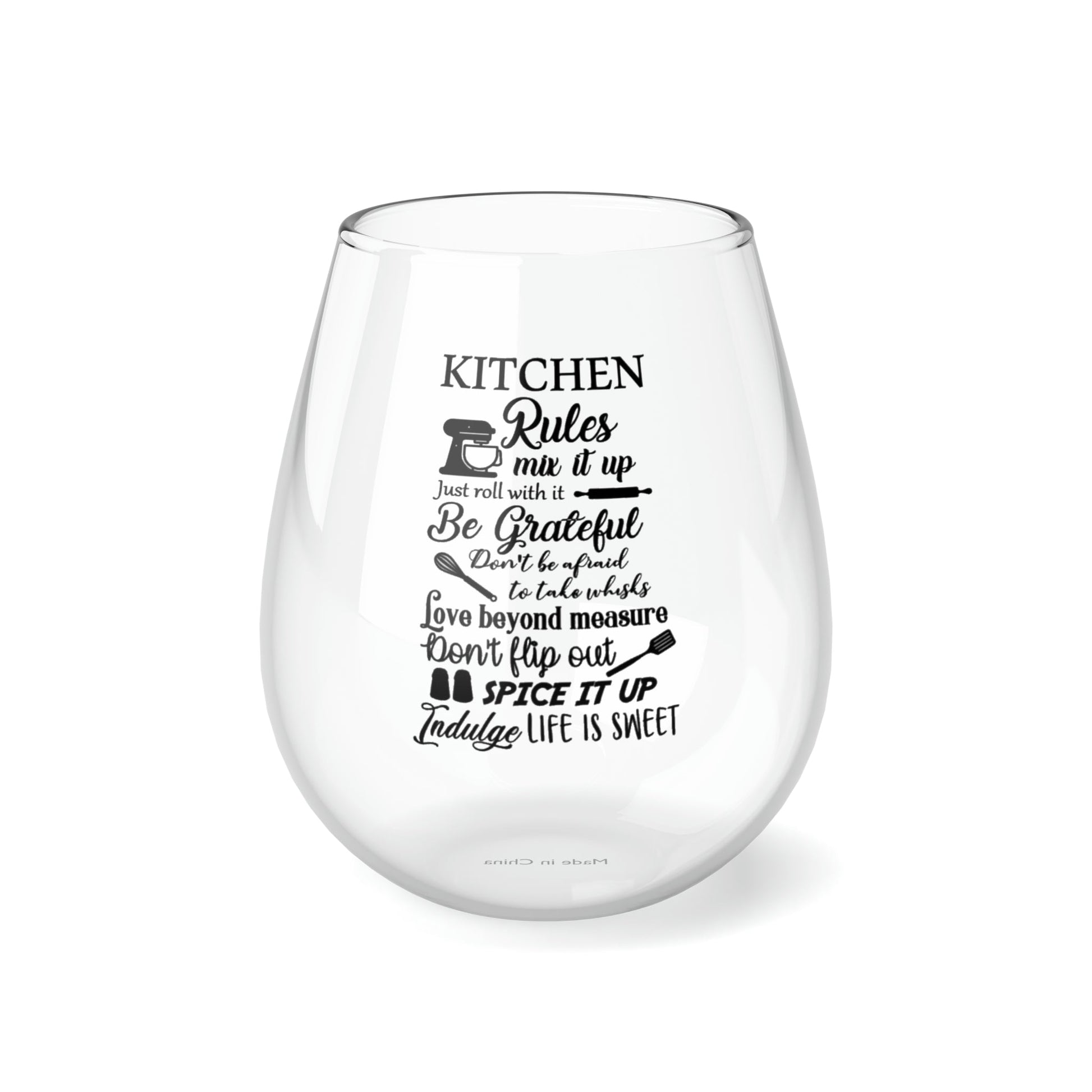 Stemless Wine Glass, 11.75oz Kitchen rules Home-clothes-jewelry